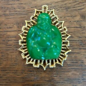 Laughing Buddha Brooch/Pendant by Panetta